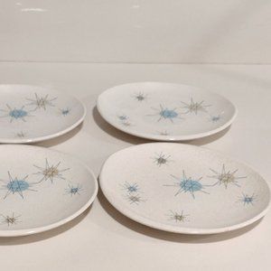 ✨ Vintage Starburst Franciscan 4 Salad / Dessert Plates